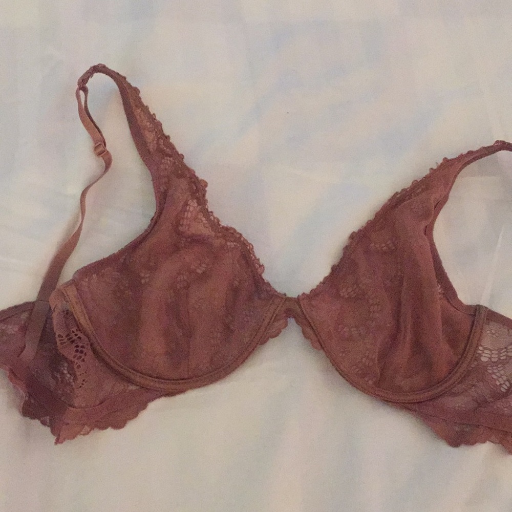 Free People bralette, dusty rose 34D